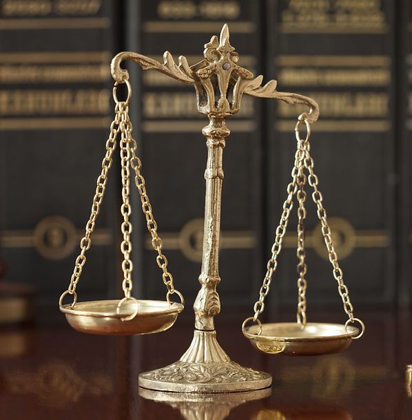 Golden Justice Scales